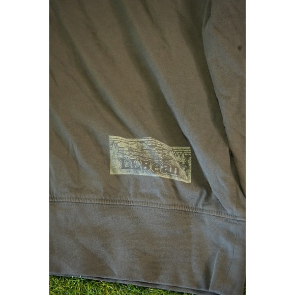 L.L.Bean Hoodie Mens Medium Gray Slightly Fitted Outdoor‎ Long Sleeve Pullover - Picture 2 of 7